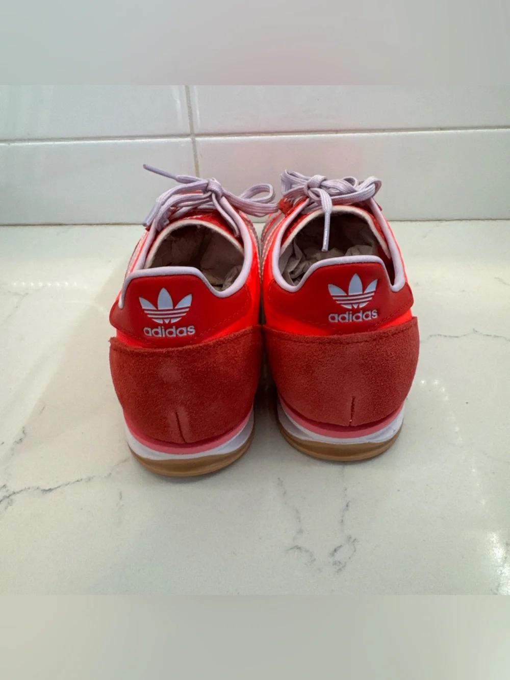 adidas SL 72 OG Low Runner athletic shoe - Red & Lavender women’s sneaker